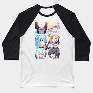 Hololive Error Glitched Baseball T-Shirt